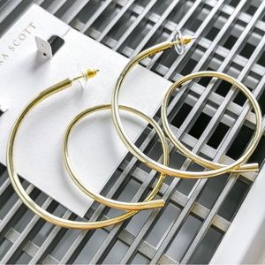 Kendra Scott Myles Hoop Earrings Gold